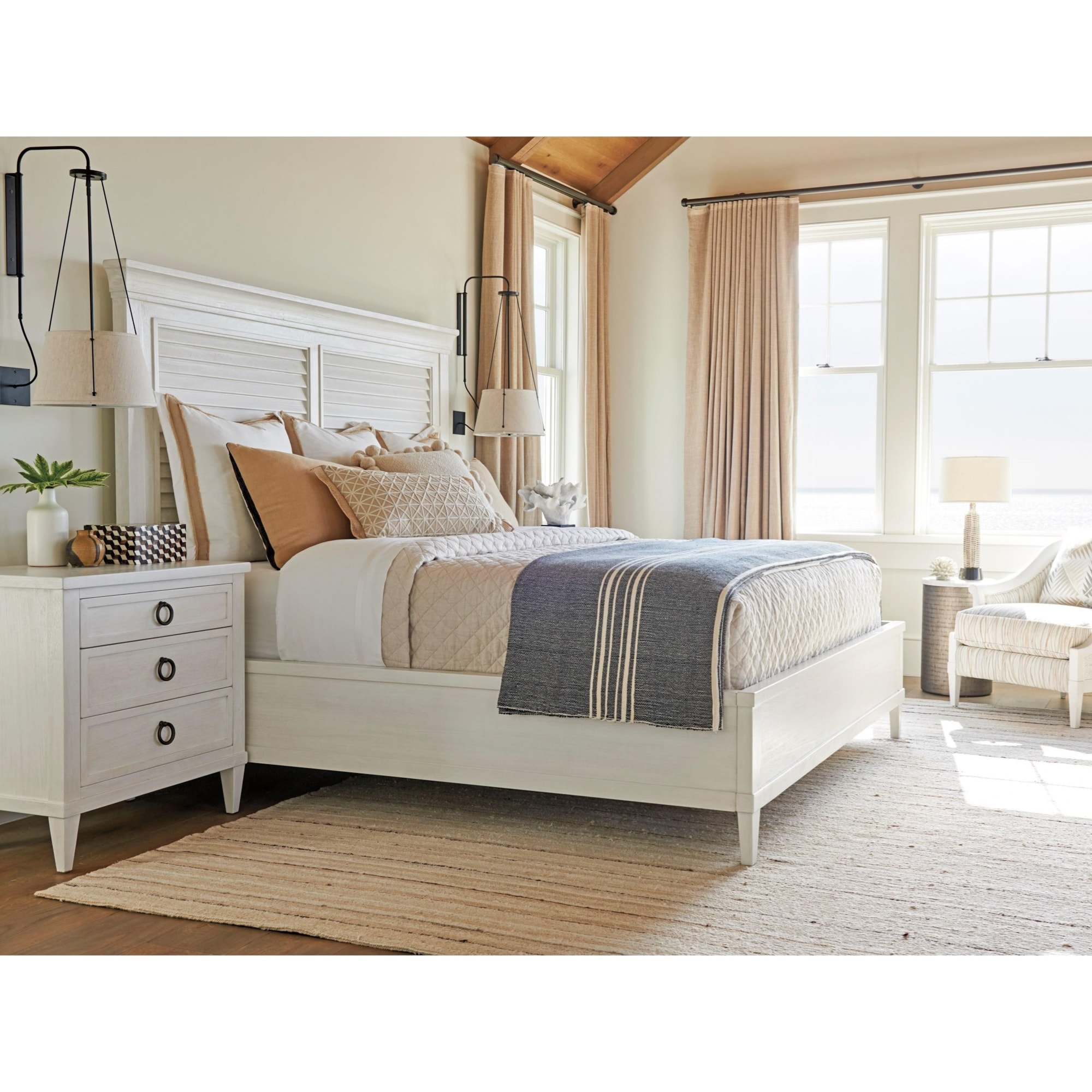 Tommy Bahama Home Ocean Breeze 320487057 Bonita 3Drawer Nightstand Baer's Furniture Nightstands